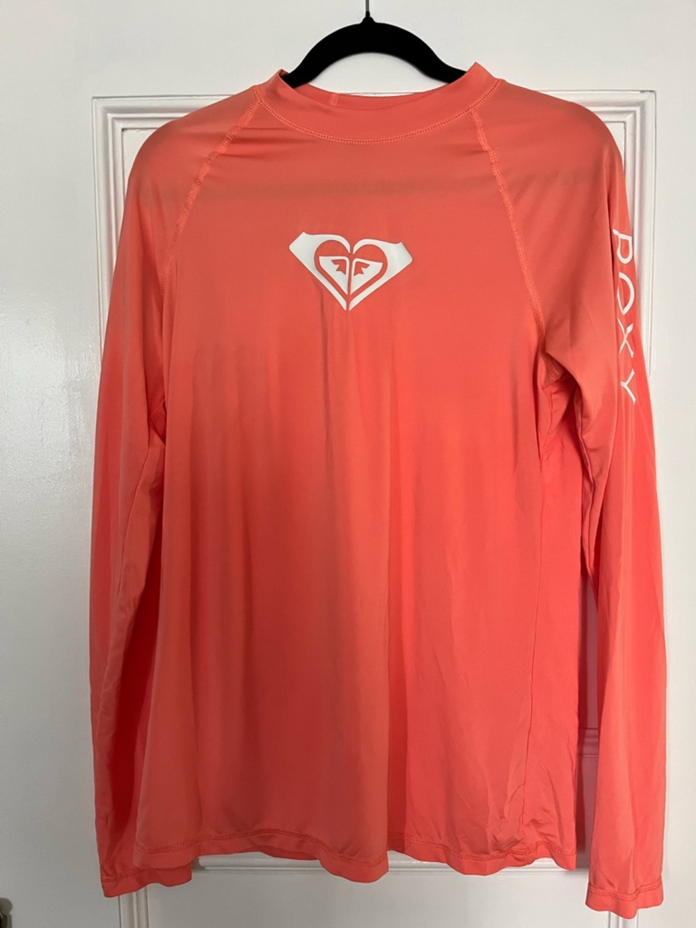 Roxy Women’s XL Long Sleeve Rash Guard Coral Sun Protection